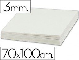 Cartón pluma Liderpapel doble cara 70x100cm. 3mm. blanco